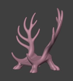 Elk Antlers Book Stand 3d model