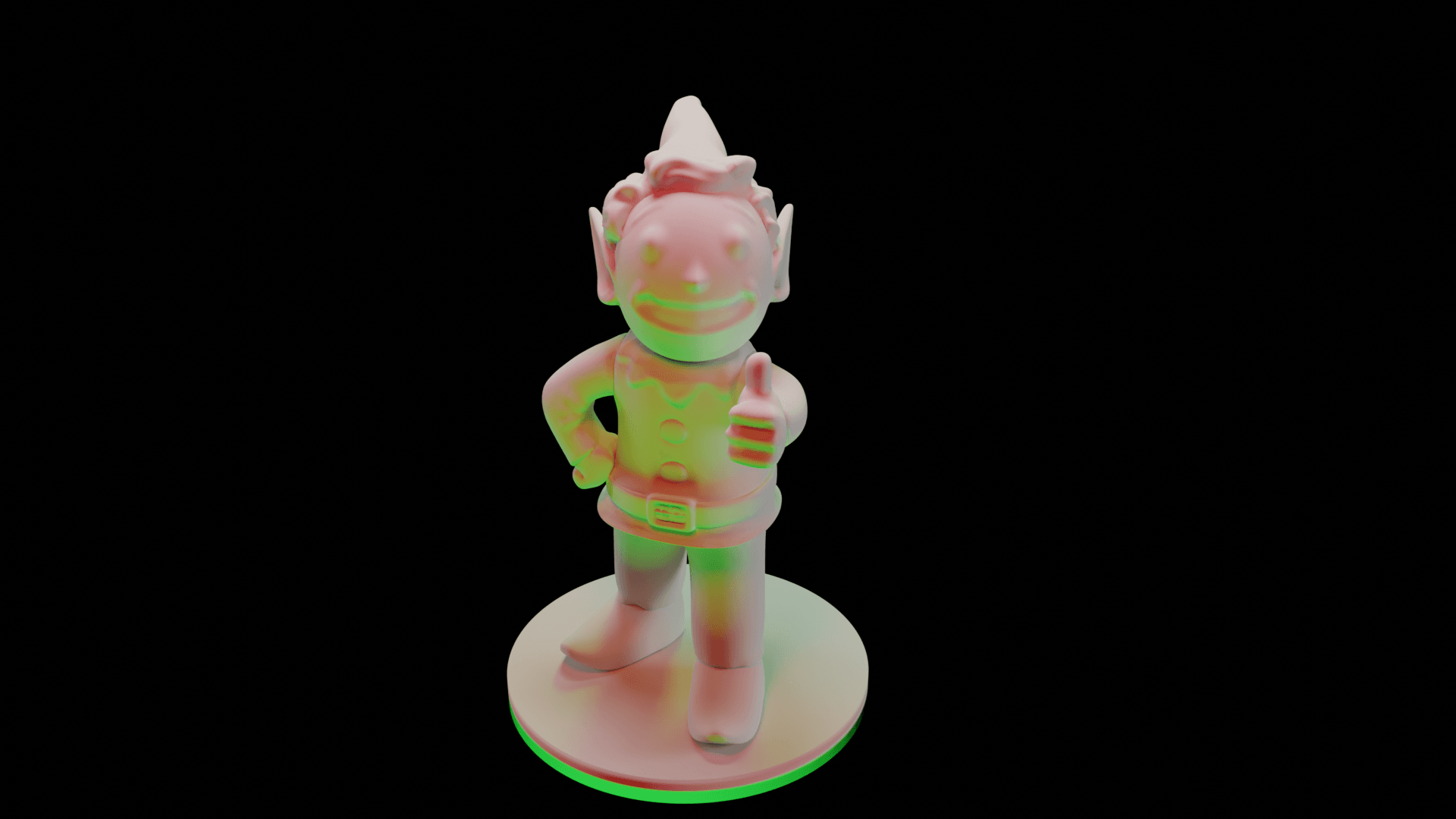 Christmas Fallout Vault Boy Figure 3d model