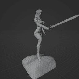 Sexy Elf Warrior v2 3d model