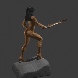 Sexy Elf Warrior v2 3d model