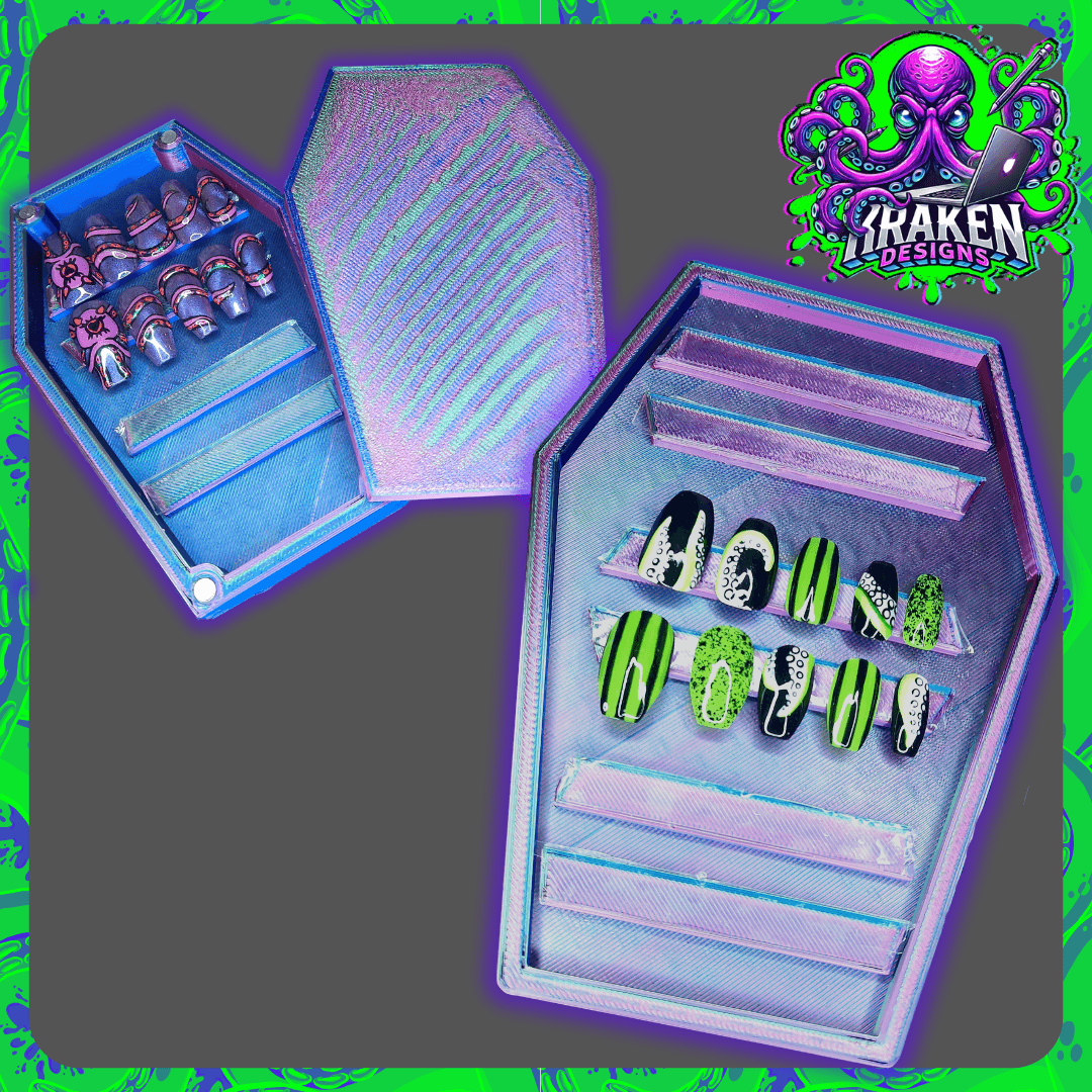 Coffin False Nail Storage 3d model