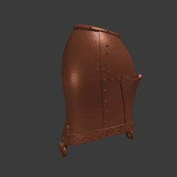 Medieval Knight Helmet 3d model