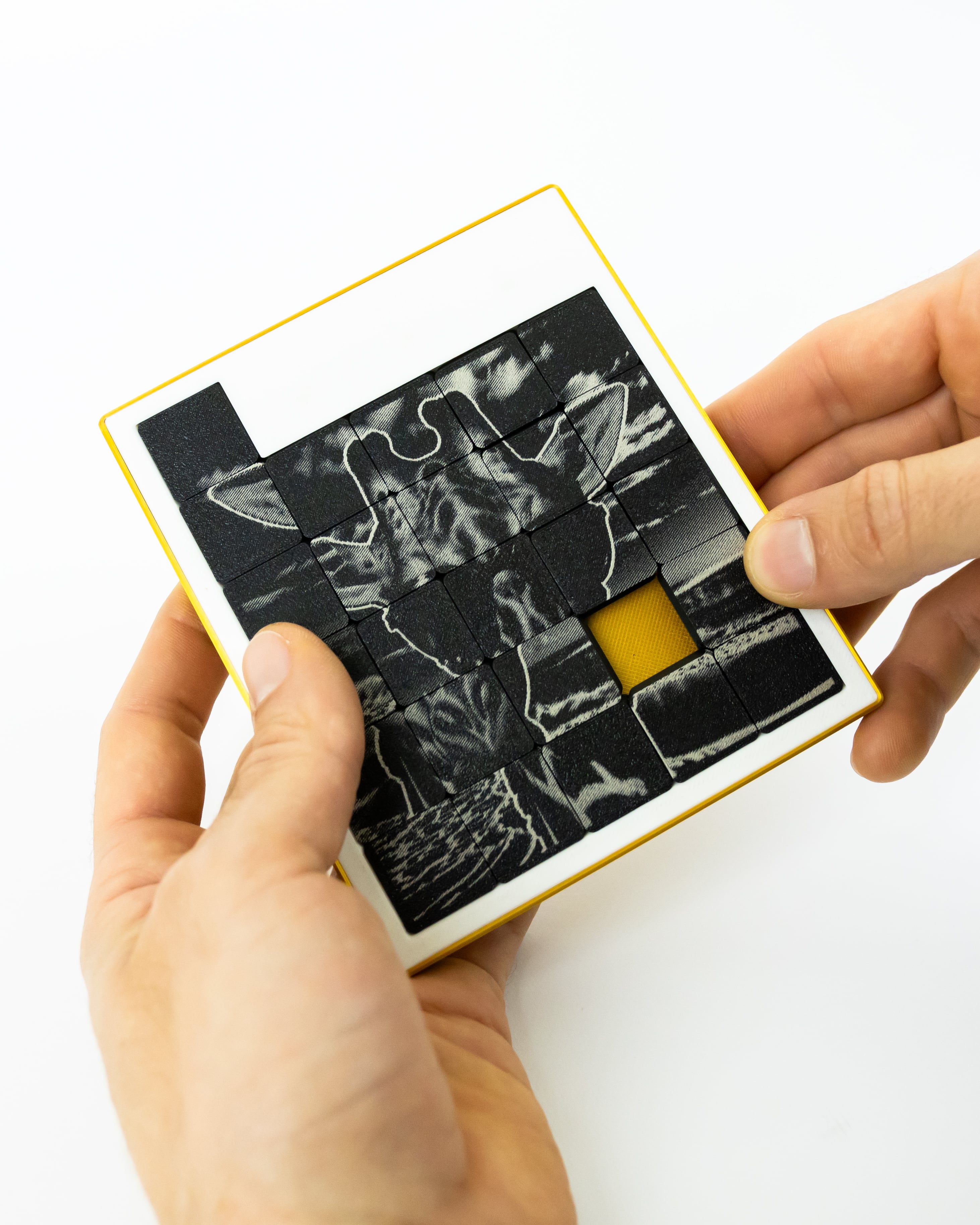 Sliding Square Puzzle (for laser marking) // 5x5 3d model