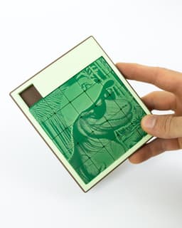 Sliding Square Puzzle (for laser marking) // 5x5 3d model