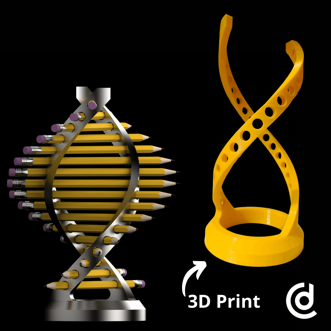 Pen Stand DNA.STL 3d model
