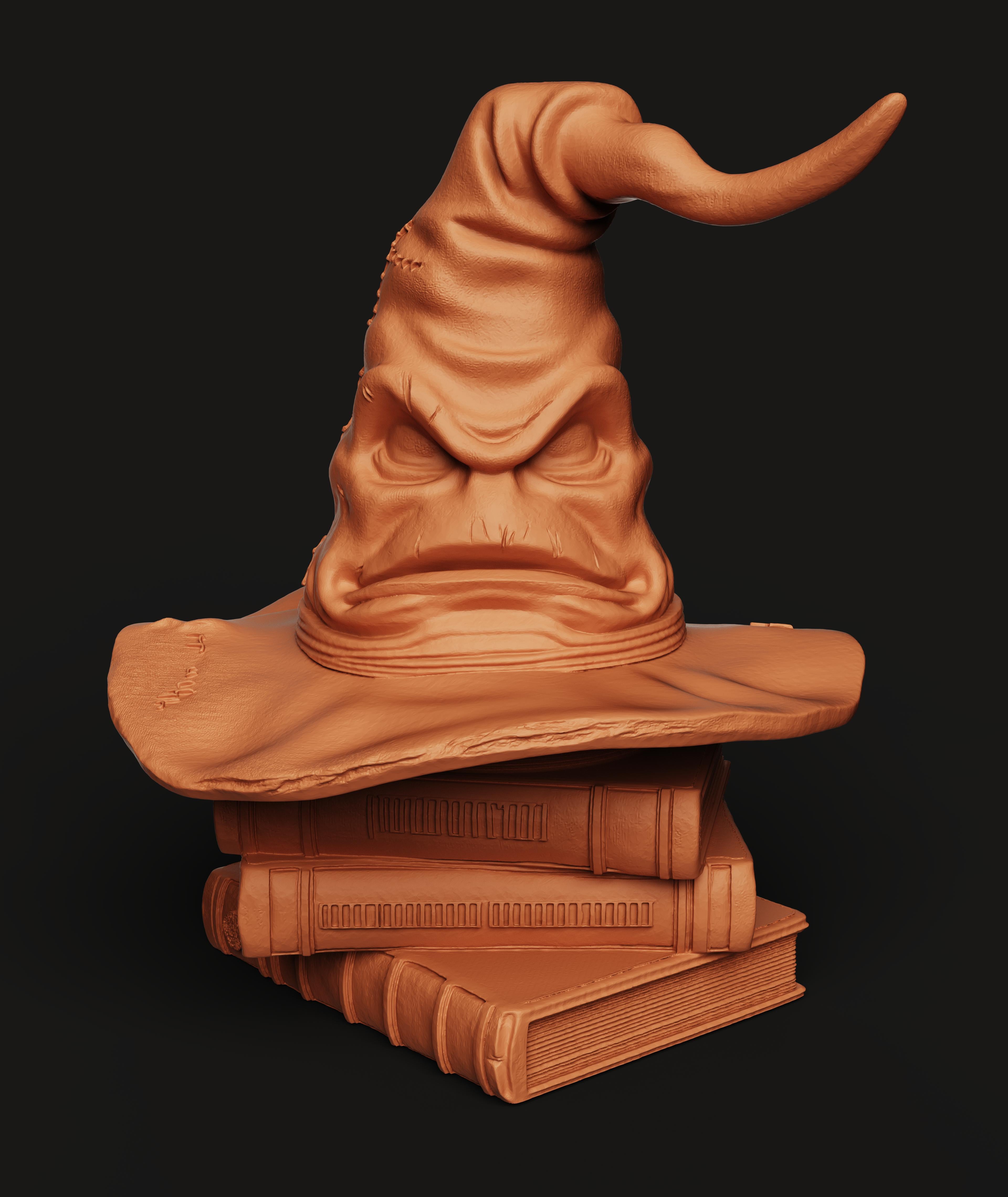 Magic Wizard Hat Headphone Stand | Book Stack Base 3d model