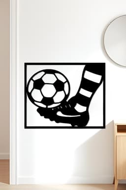 Football Wall Art, Wall Decor, Home Decor 3d model