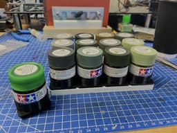 Gridfinity Tamiya 23ml Single Bottle Holder 3d model