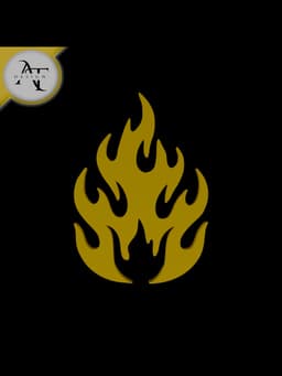 Simple Flame Symbol - 2D Art 3d model