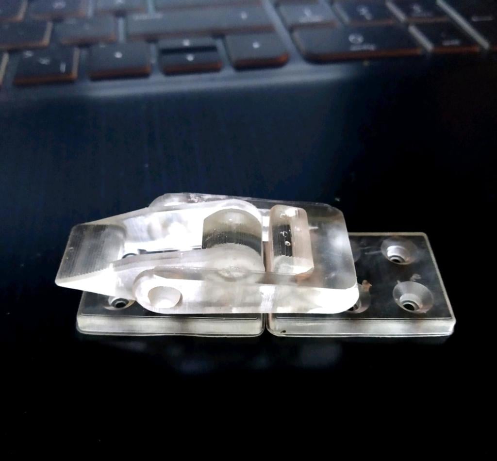 perfect Latch+toggle+lock+samesize+printed+tested 3d model