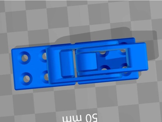 perfect Latch+toggle+lock+samesize+printed+tested 3d model