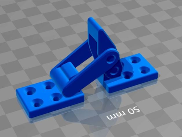 perfect Latch+toggle+lock+samesize+printed+tested 3d model