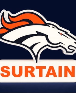 Denver Broncos Sign - LED Strip Compatible 3d model