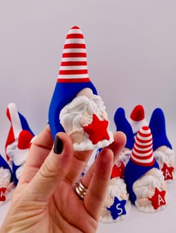Patriotic Gnomes Stars and Stripes 3d model