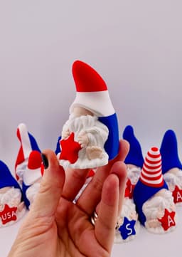 Patriotic Gnomes Stars and Stripes 3d model