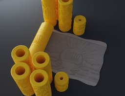 Summer Texture Rollers 3d model