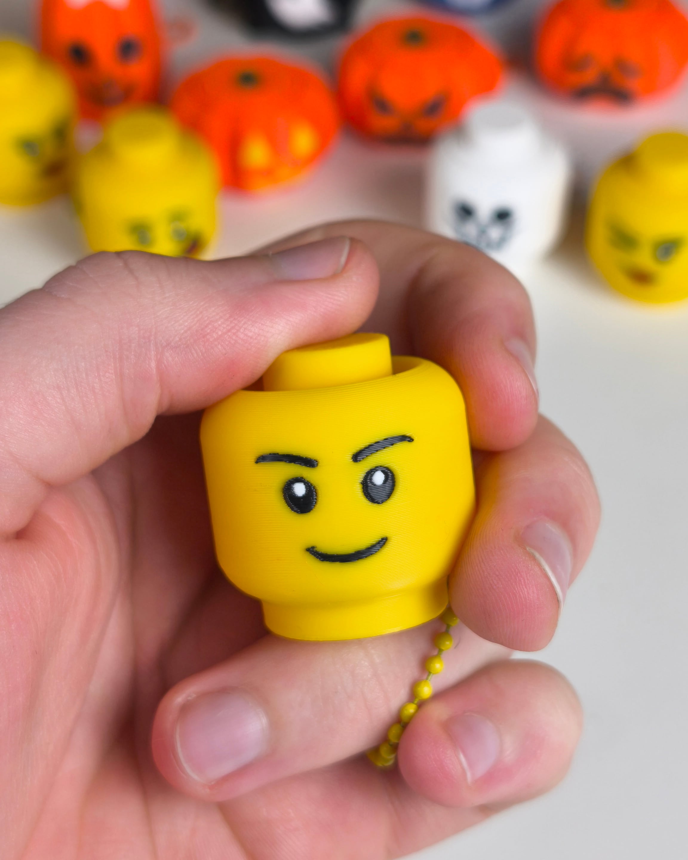Lego Head Fidget Clicker 3d model