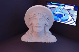 Busto Jesus coroa espinhos.stl 3d model