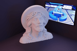 Busto Jesus coroa espinhos.stl 3d model