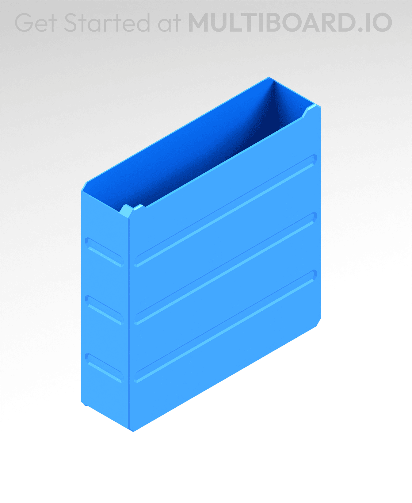4x4x1 LU - MultiBin Simple Drawer 3d model