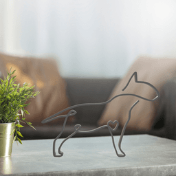 Dog Line Art, Modern, Minimalist 3d model