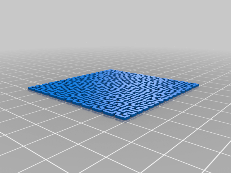 hilbert-curve 3d model