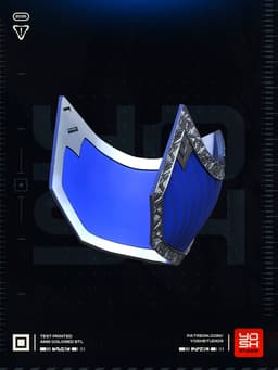 MK2 Kitana Mask 3D Printer STL File 3d model