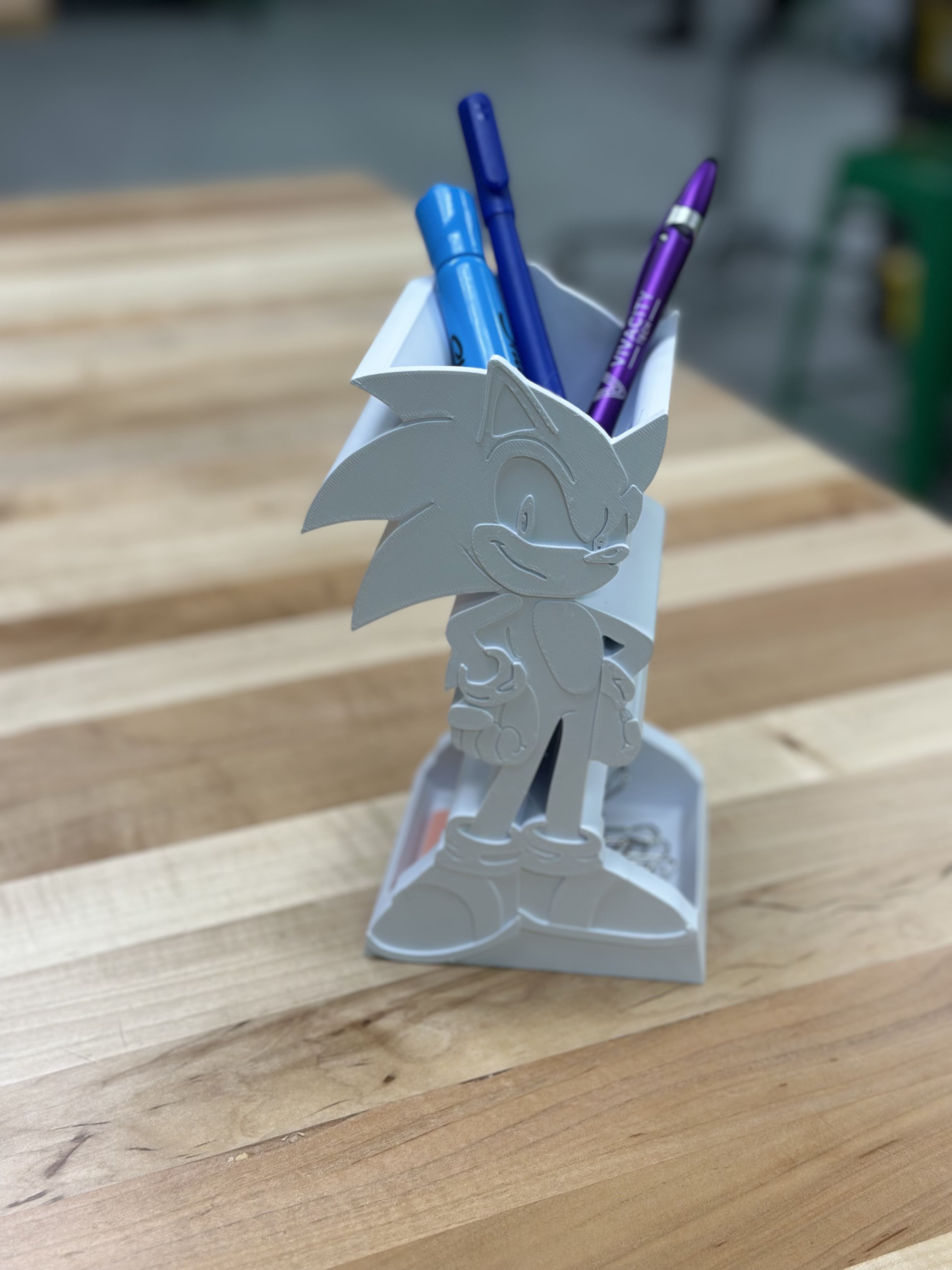 Sonic Desk Organizer 3d model