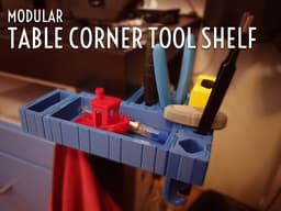 Modular Table Corner Tool Shelf 3d model