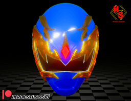Blue Triassic Ranger Helmet 3d model