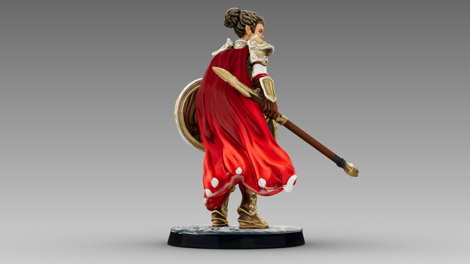 Crimson Shieldmaiden 3d model