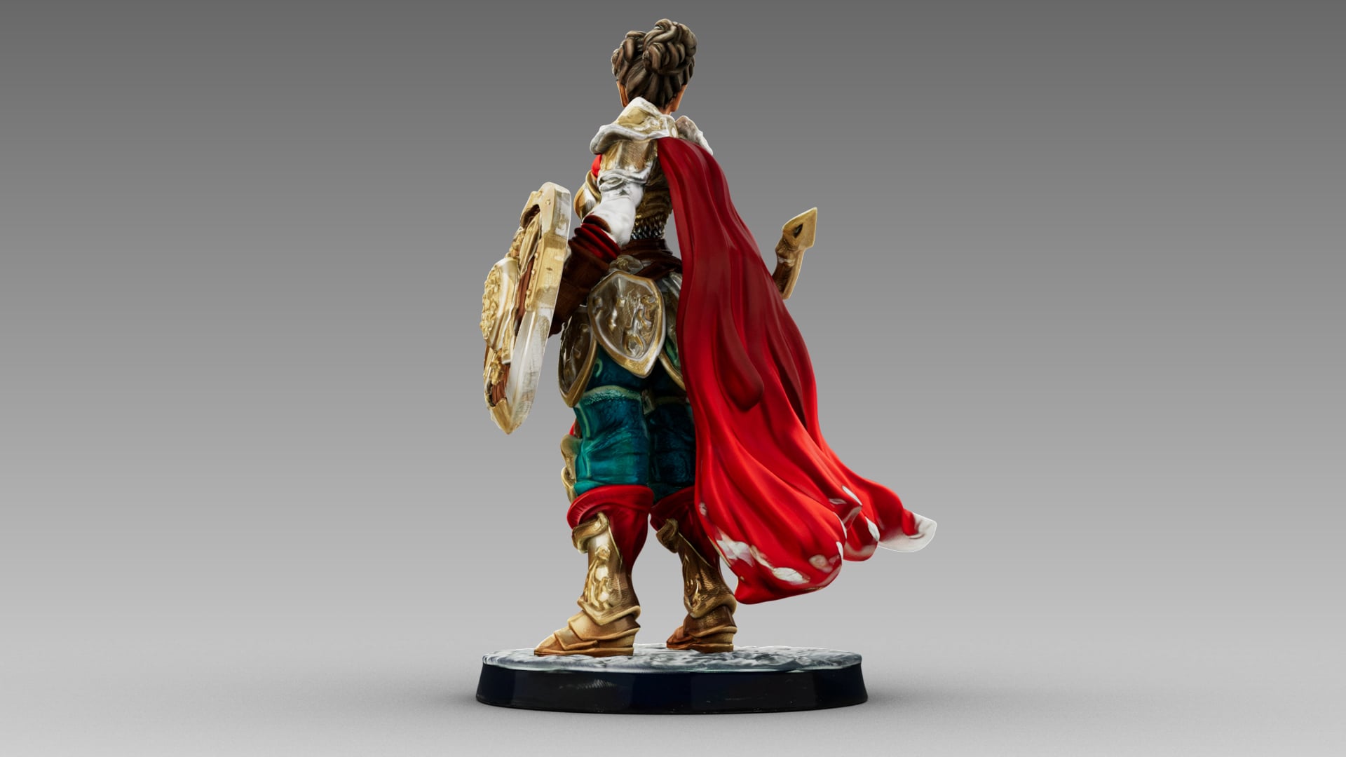 Crimson Shieldmaiden 3d model