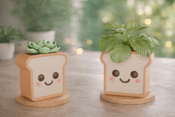 KawaiiBreadPLanter.3mf 3d model