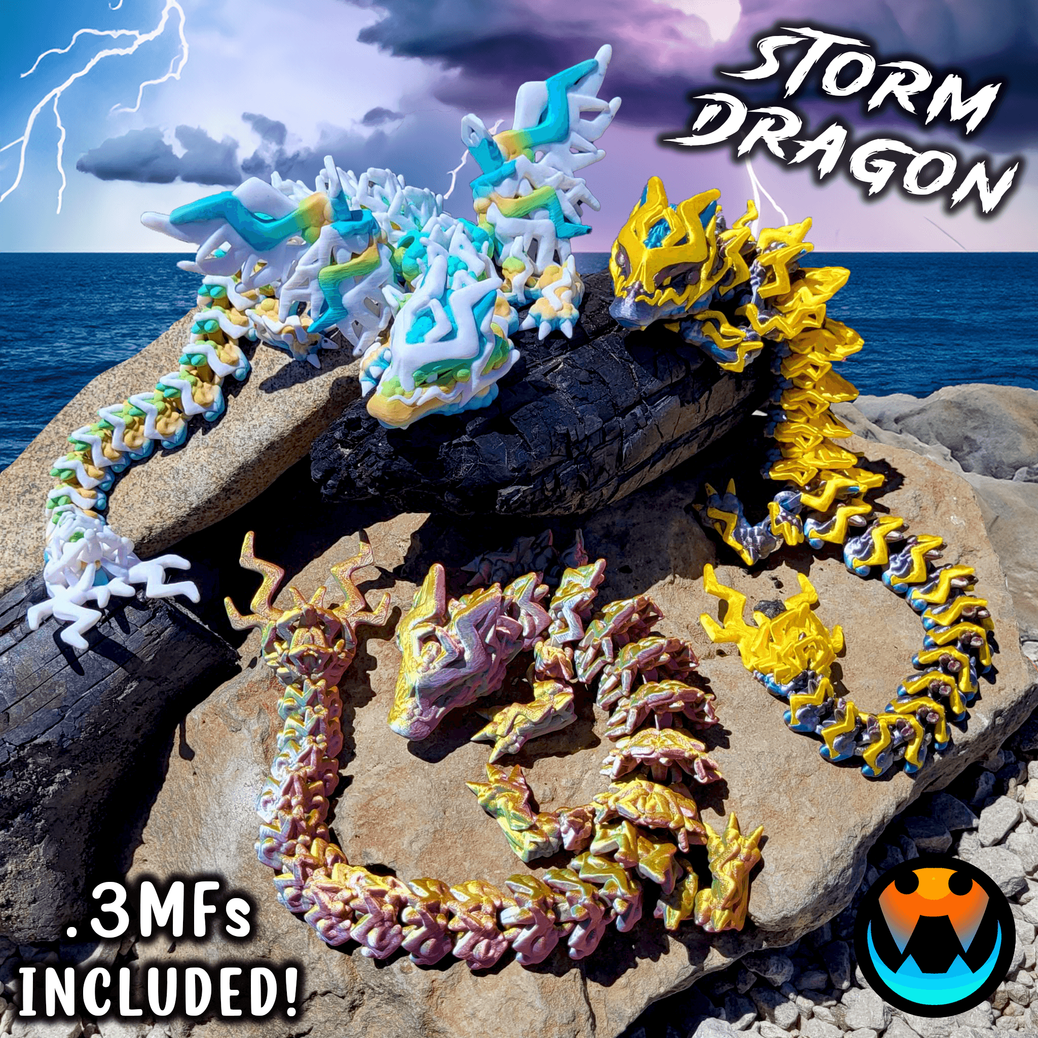 Storm Dragon 3d model