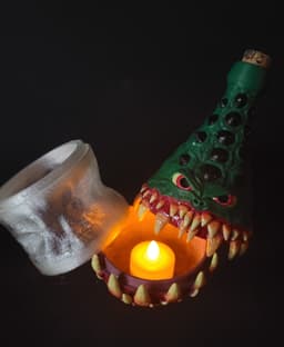 MIMIC POTION BOTTLES STORAGE / TEA-LIGHT 3d model