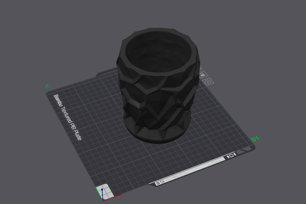 Polygon Pulse Planter 3d model