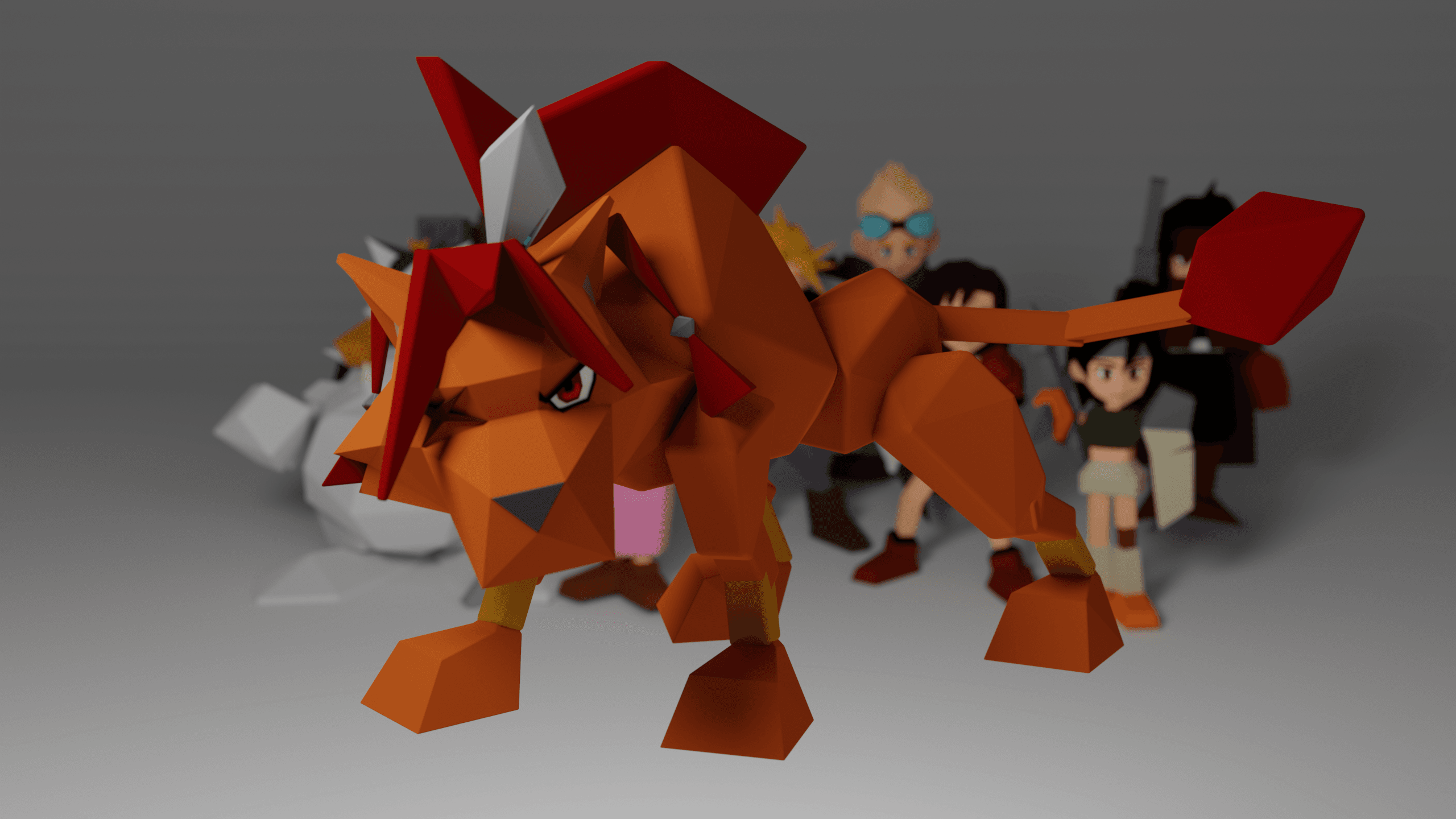 Redxii -Final Fantasy 7 3d model