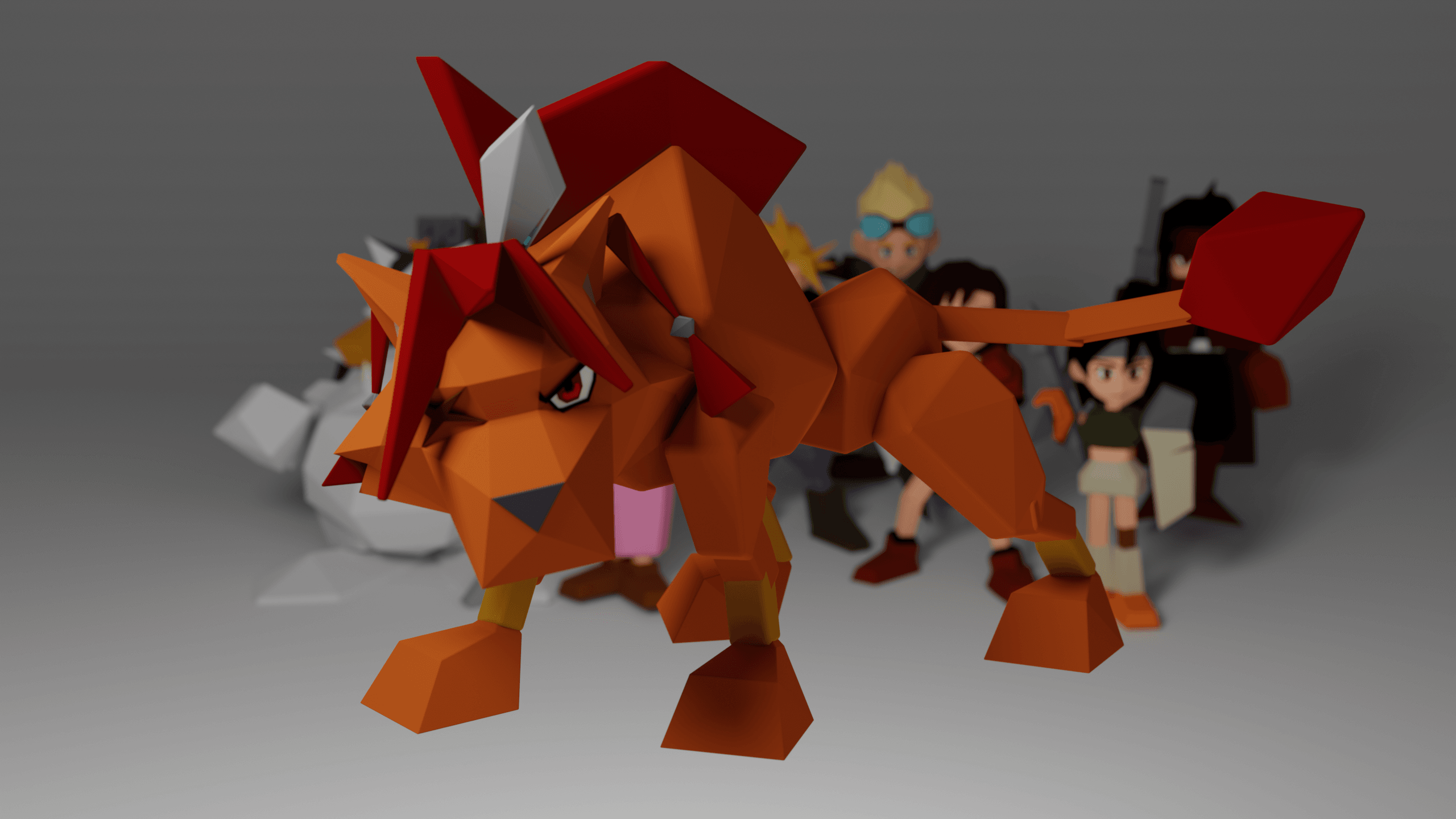Redxii -Final Fantasy 7 3d model