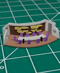 1/650 Enterprise D Bridge/Conference Room 3d model