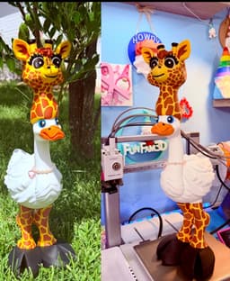 Giraffe Goose Gear for Porch Goose 3d model