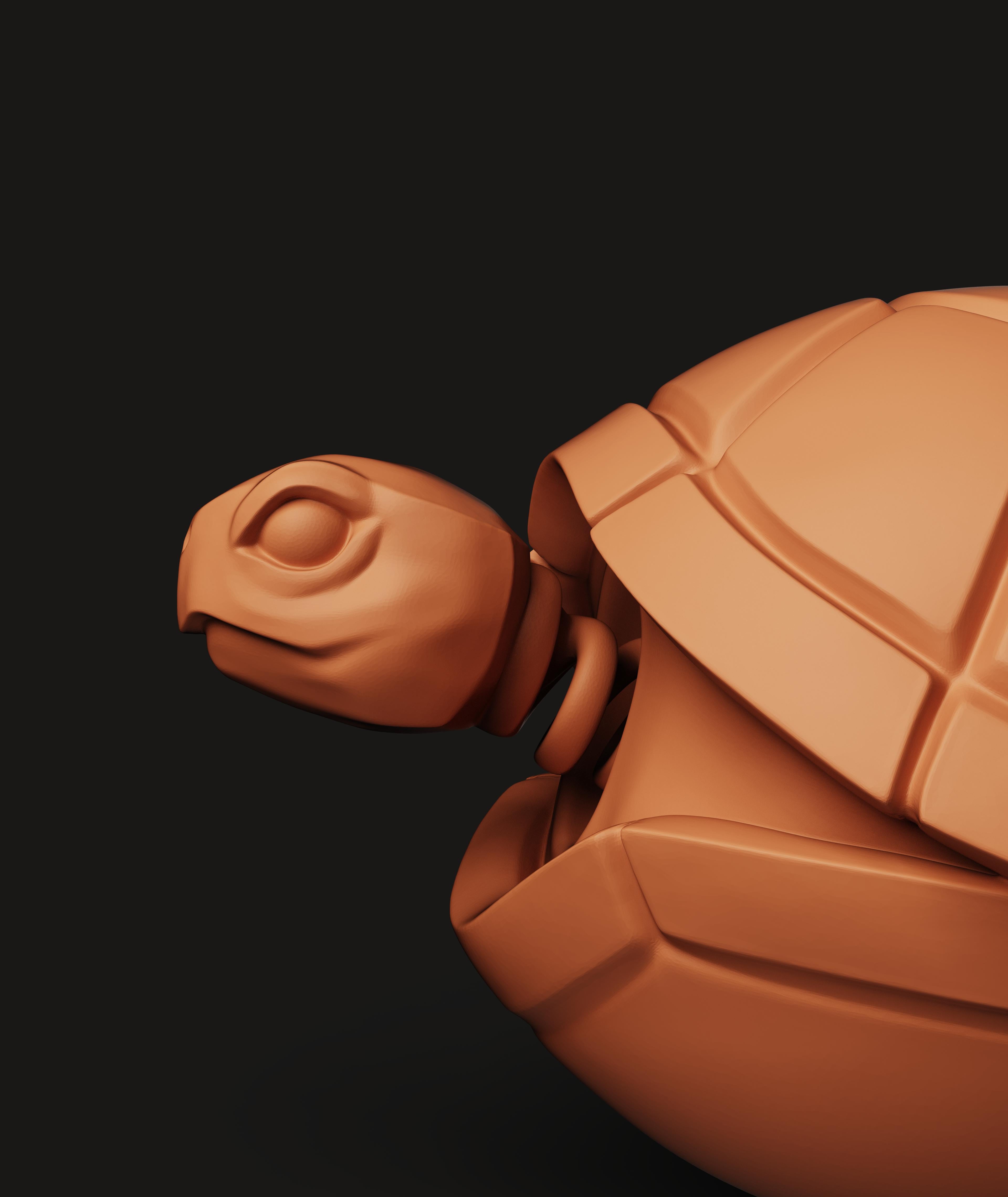 Tortoise Keychain | Turtle Key Ring Accessory | Life-like Reptile 3D Print 3d model