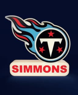 Tennessee Titans Sign - LED Strip Compatible 3d model
