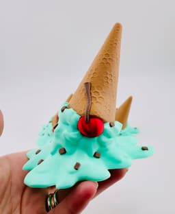 Ice Cream Cone Gnome Cherry Nose 3d model