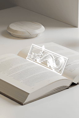Dragon Bookmark, Gift Idea 3d model