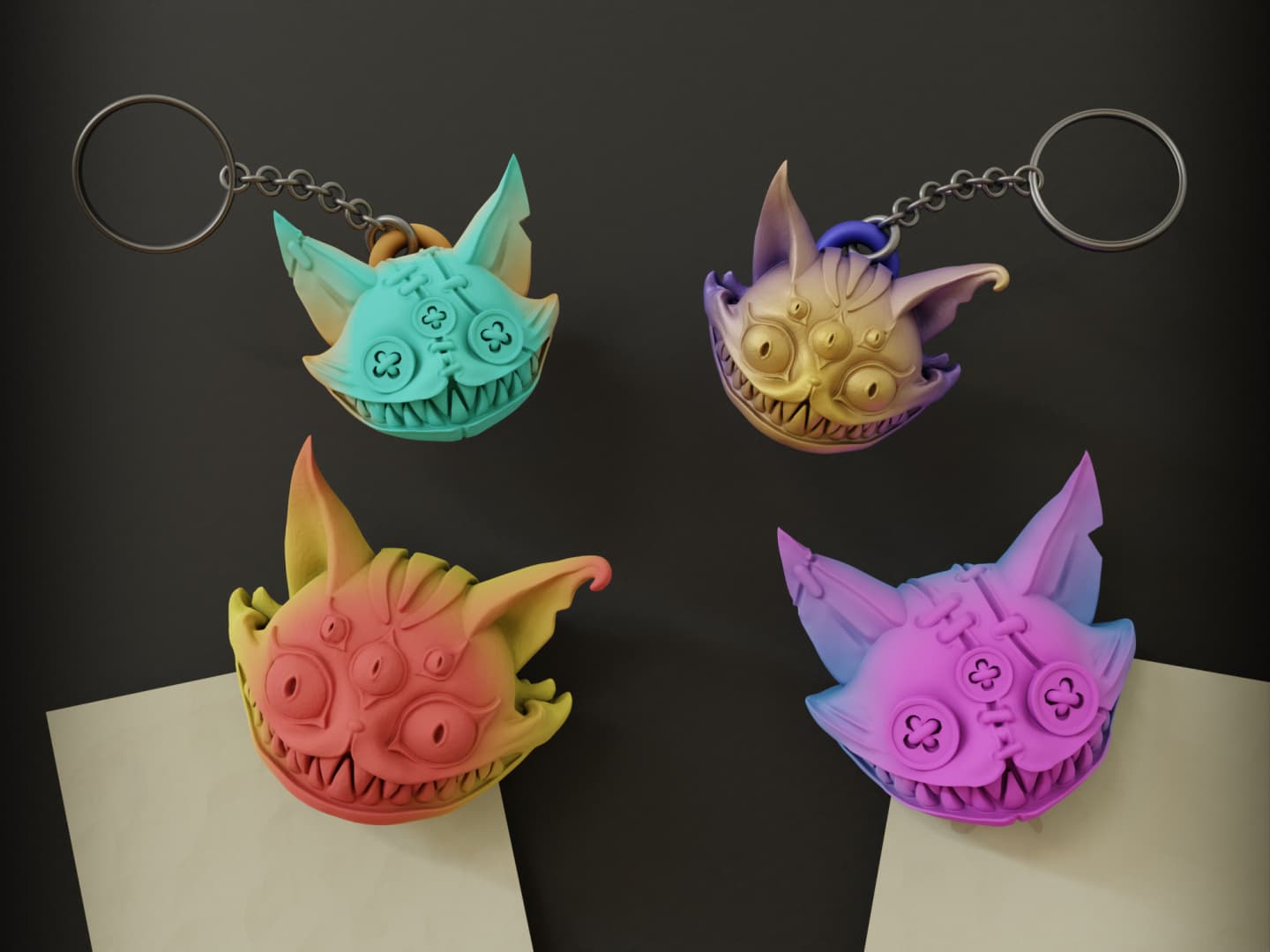 Creepy and Stuffed Cat Bonuses 3d model
