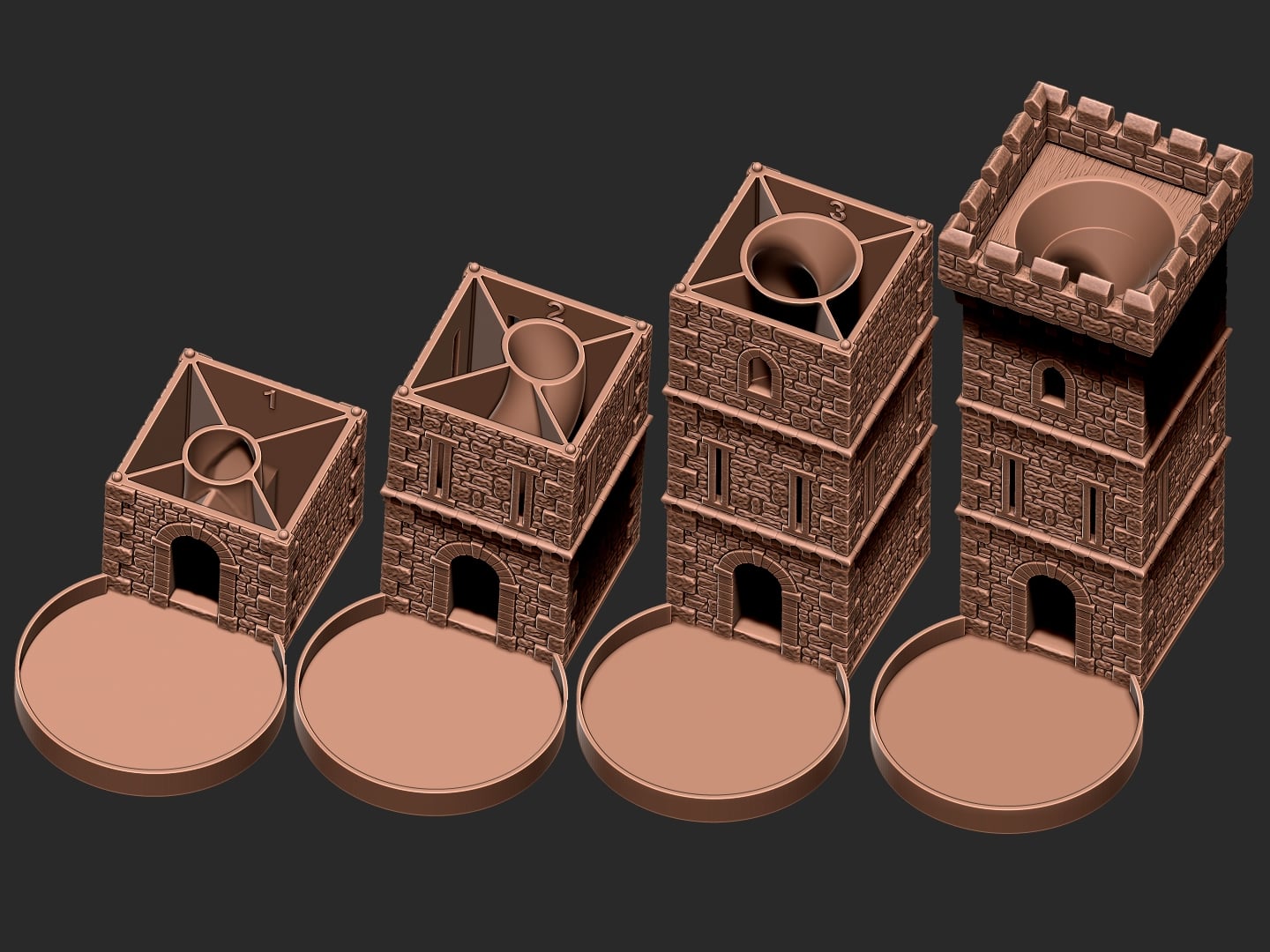 Vogland Castle Dice Tower 3d model