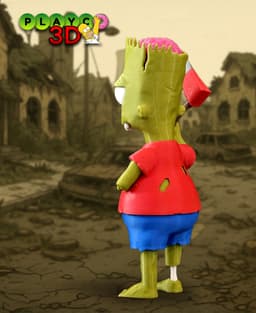 Zombie Bart 3d model