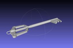Kingdom Hearts Keyblade Printable Assembly 3d model