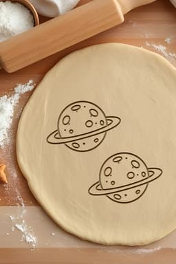 Planet Cookie Cutter, Biscuit Cutter 3d model