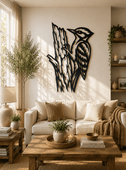Woodpecker Tree Wall Art.stl 3d model